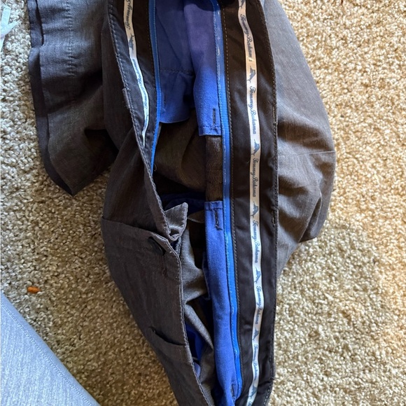 Tommy Bahama Charcoal Flat Front Shorts - Picture 5 of 7